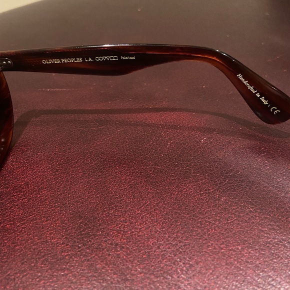 Authentic Oliver Peoples Dejeanne Oversize Sunglasses Red Tortoise Round Frame - Picture 10 of 10